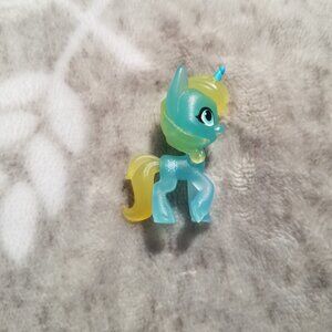 My Little Pony Figure Starlight Flurry Yellow Blue Translucent MLP Mini Figurine